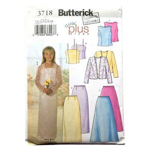 Butterick Sewing Pattern 3718 Girls Jacket Top Ski
